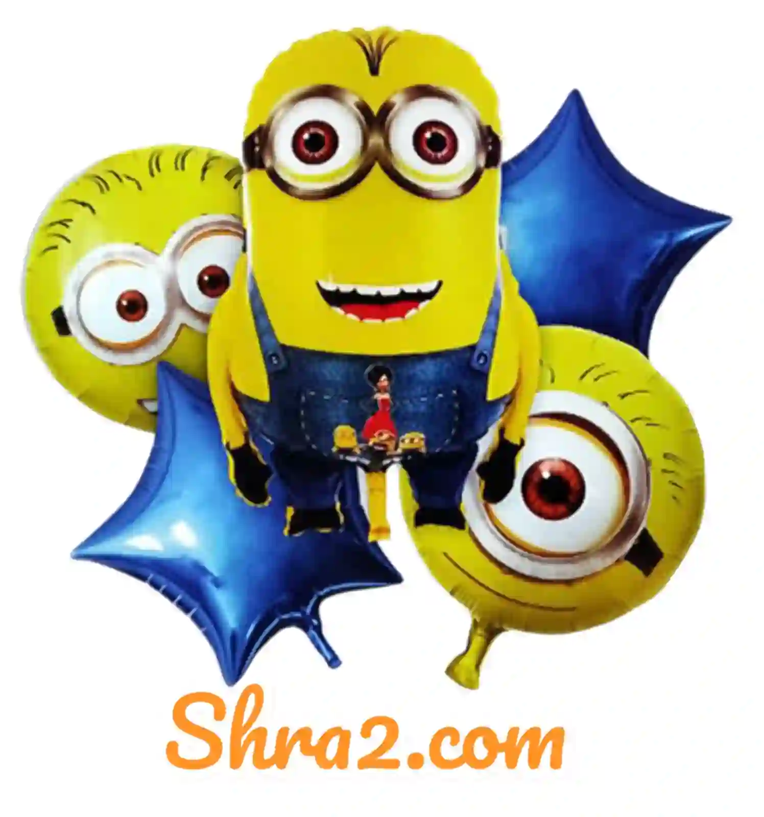 مجموعة بالونات فويل هيليوم 5 قطع شكل منيون